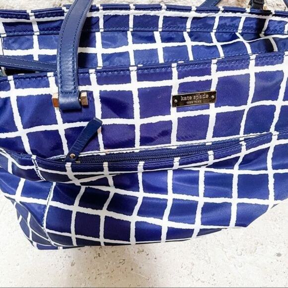 Kate Spade Seaside Nylon Francis Baby Bag Navy White - Picture 8 of 12